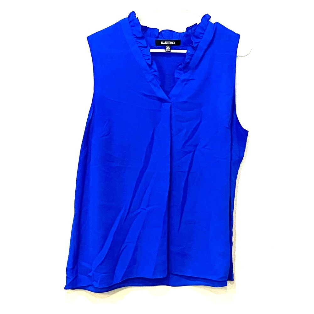 Ellen Tracy vibrant blue tank top